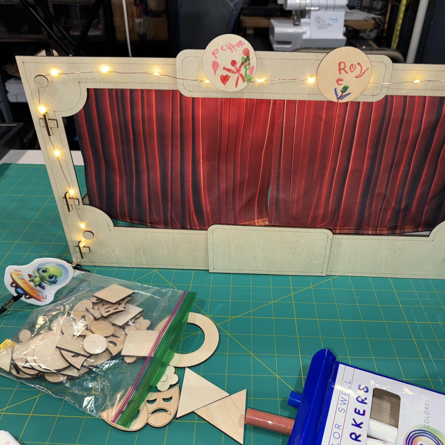 DIY Stick Puppet Theater Kit for Creative Kids & Families – Build, Decorate, and Perform!