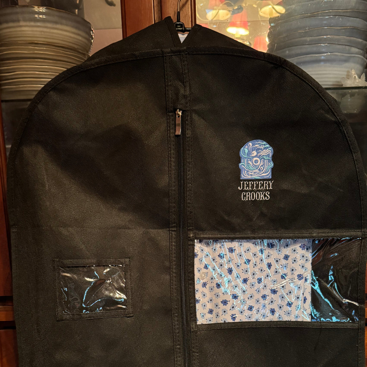 Custom Embroidered Garment Bag – Black, 43/54/65 in (Choir, Theater, Church and home)