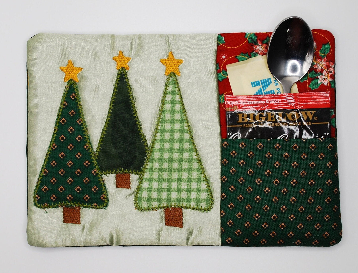 Festive Holiday Mug Rugs – Fabric Coaster Mats (Assorted Designs)