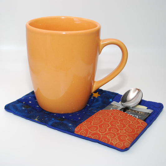 Festive Holiday Mug Rugs – Fabric Coaster Mats (Assorted Designs)