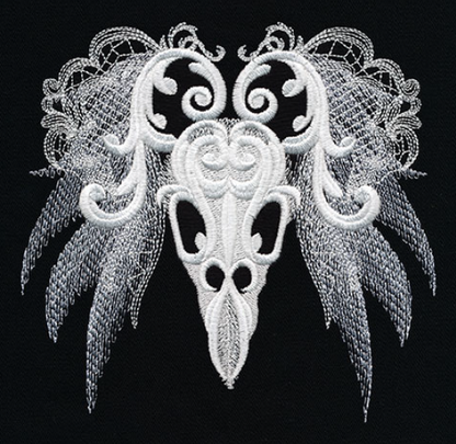 Ghost Baroque Bird Skull