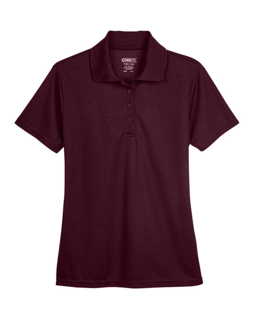 Core 365 78181 Women's Performance Polo in Burgundy