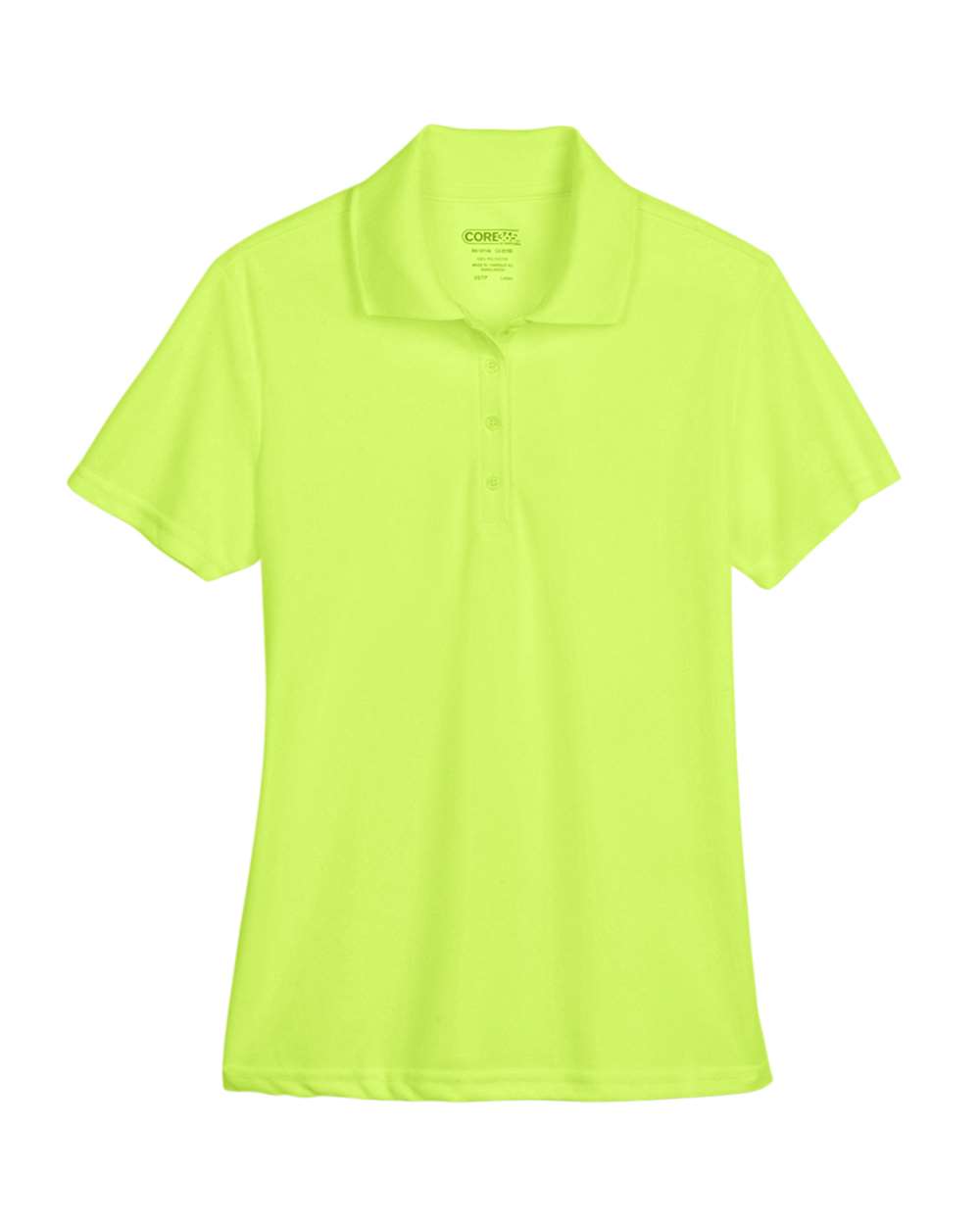 Core 365 78181 Women's Performance Polo in Safety Yellow