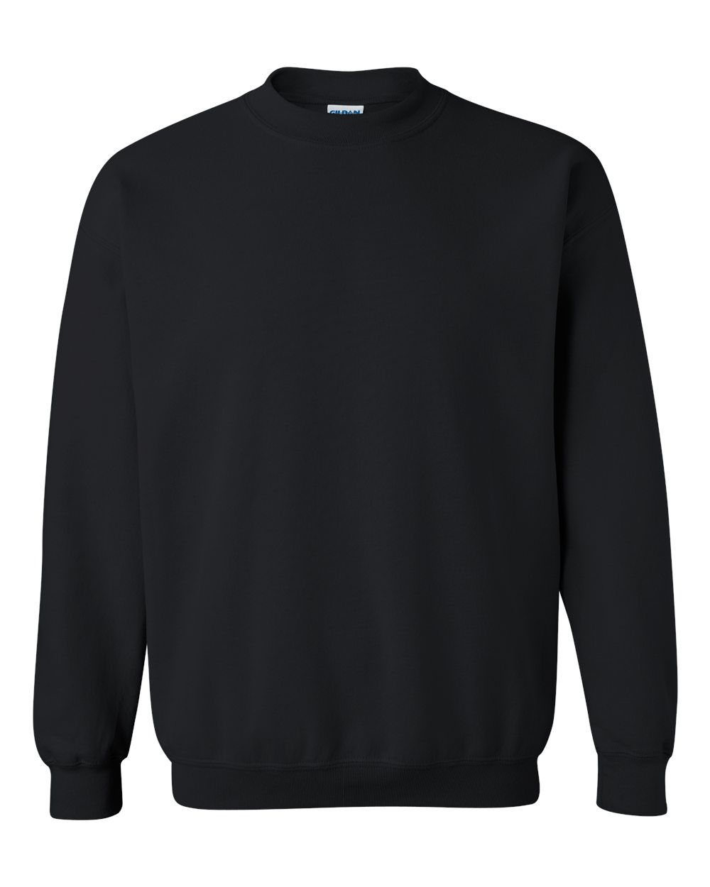 Gildan 18000 crewneck, Black, front