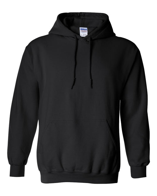 Gildan 18500 cotton blend hoodie in Black