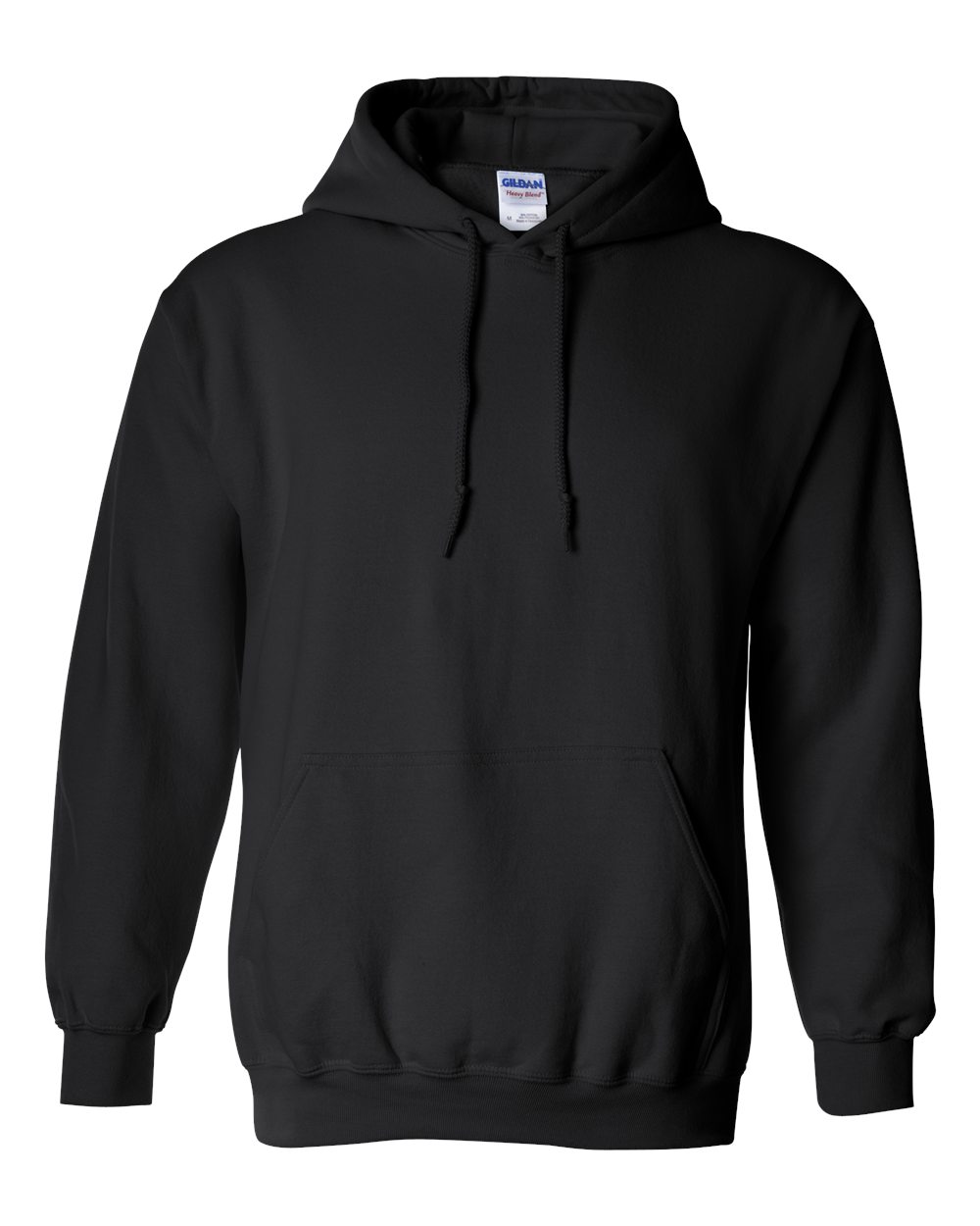 Gildan 18500 cotton blend hoodie in Black