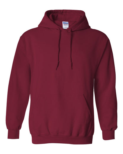 Gildan 18500 cotton blend hoodie in Cardinal Red
