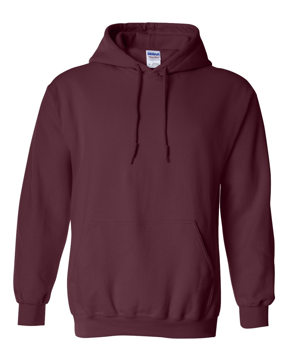 Gildan 18500 cotton blend hoodie in Maroon