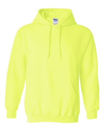 Gildan 18500 cotton blend hoodie in Safety Green