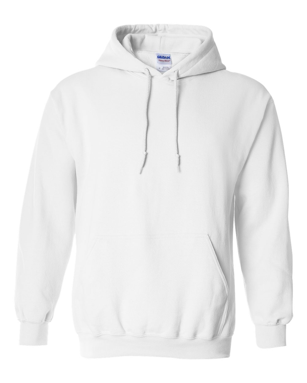 Gildan 18500 cotton blend hoodie in White
