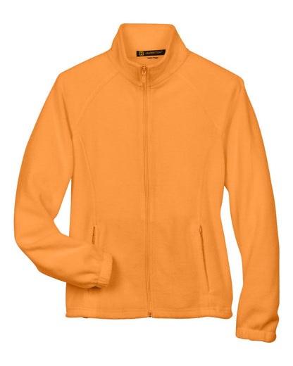 Harriton M990W Women's Full-Zip Fleece in Safety Orange