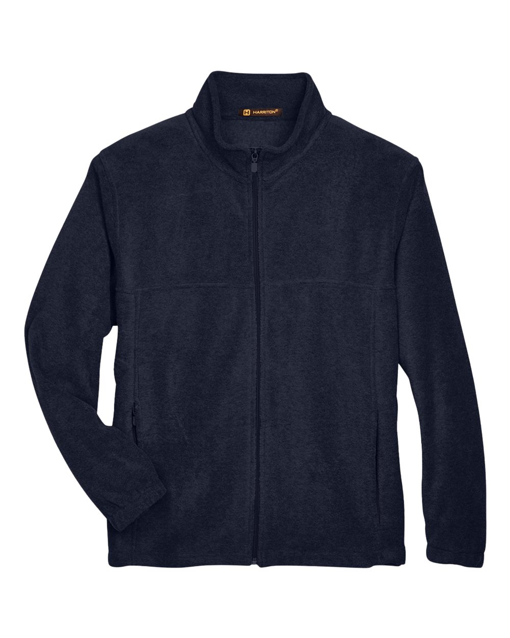 Harriton M990 Men's Full-Zip Fleece in Navy