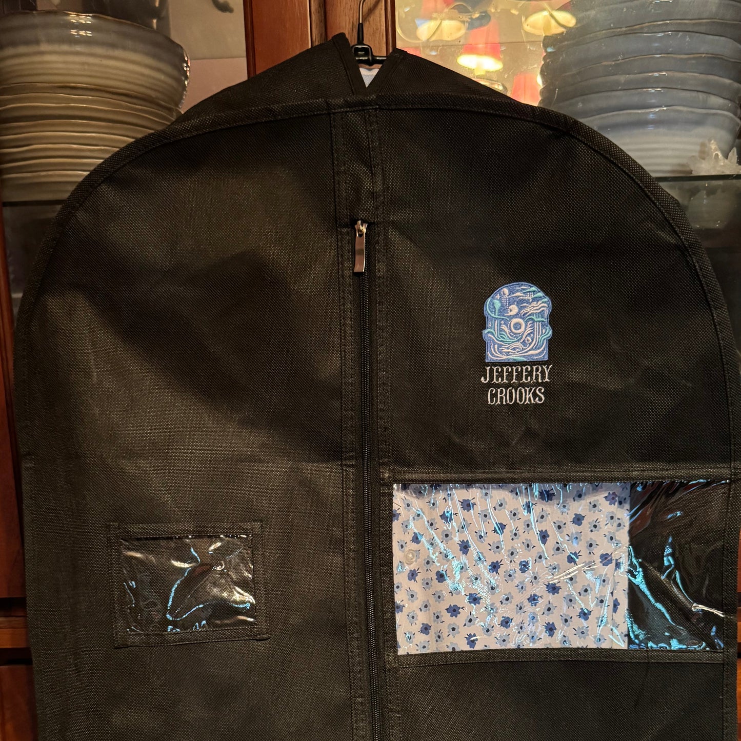 Custom Embroidered Garment Bag – Black, 43/54/65 in (Choir, Theater, Church and home)