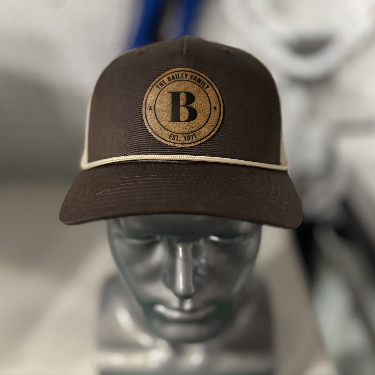Custom Leather Patch Hat – Richardson 112 | Laser Engraved Faux Leather Logo Patch