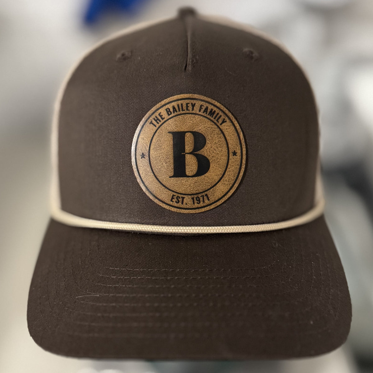 Custom Leather Patch Hat – Richardson 112 | Laser Engraved Faux Leather Logo Patch