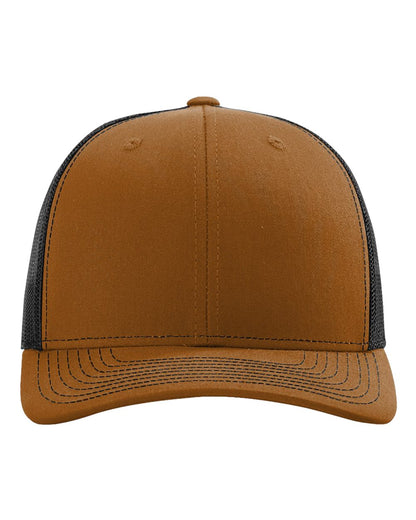 Richardson 112 trucker cap in Carmel/ Black