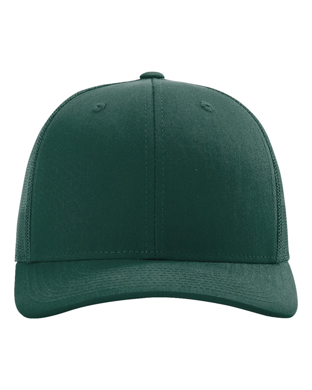 Richardson 112 trucker cap in Dark Green with embroidered IMC logo