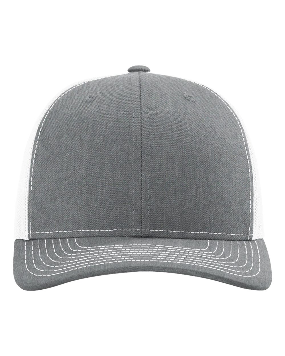 Richardson 112 trucker cap in Heather Grey/ White