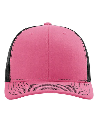 Richardson 112 trucker cap in Hot Pink/ Black