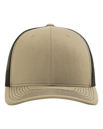 Richardson 112 trucker cap in Khaki/ Coffee
