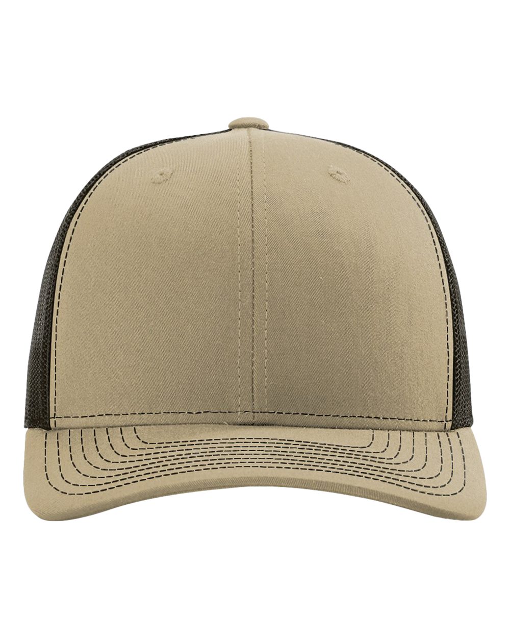 Richardson 112 trucker cap in Khaki/ Coffee with embroidered IMC logo