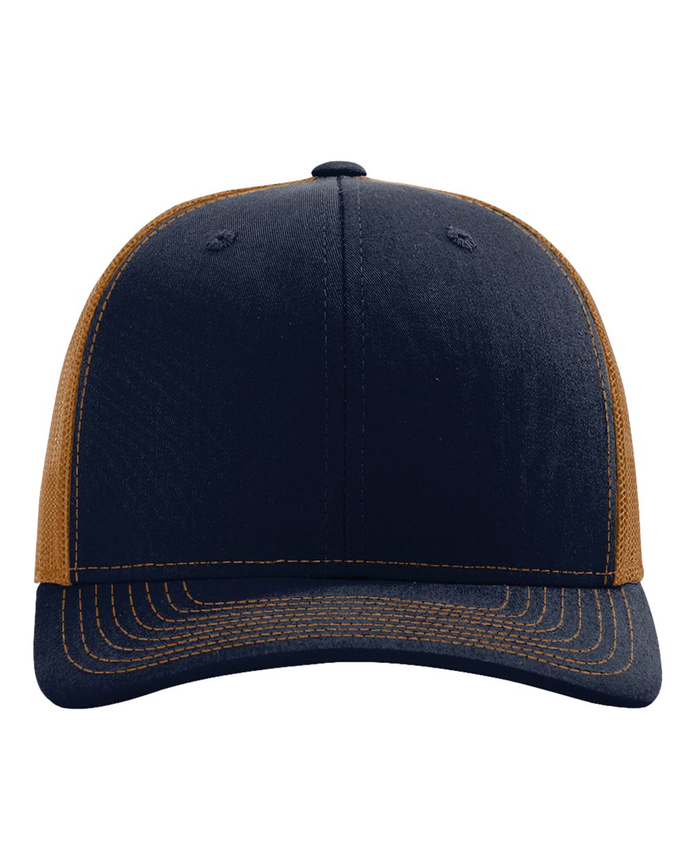 Richardson 112 trucker cap in Navy/ Carmel