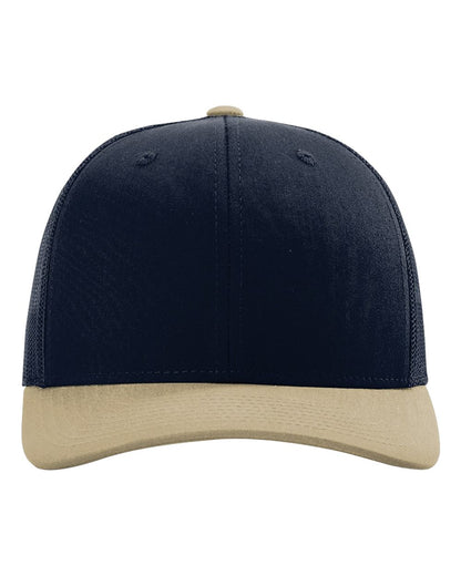 Richardson 112 trucker cap in Navy/ Khaki CMB