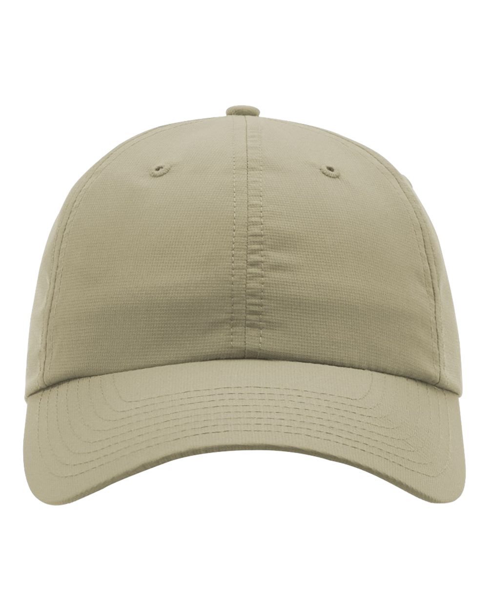 Slate blue-grey personalized cap, straight-on front view