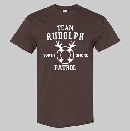 Team Rudolph Christmas Patrol T-Shirt – Holiday Reindeer Rescue Tee
