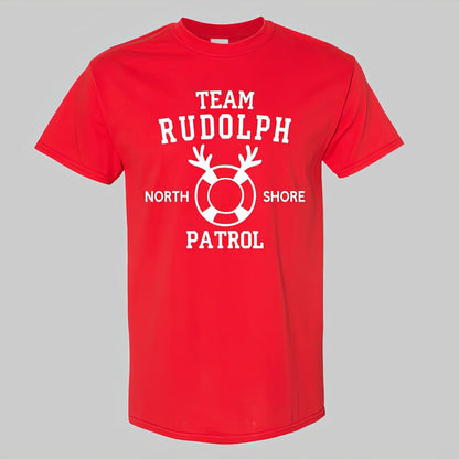Team Rudolph Christmas Patrol T-Shirt – Holiday Reindeer Rescue Tee