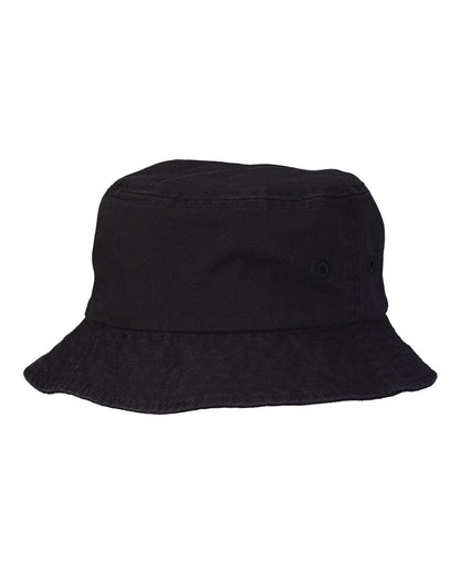 Cotton bucket hat in Black