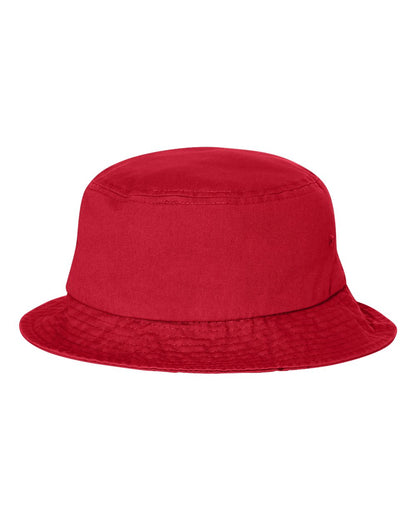 Cotton bucket hat in Red