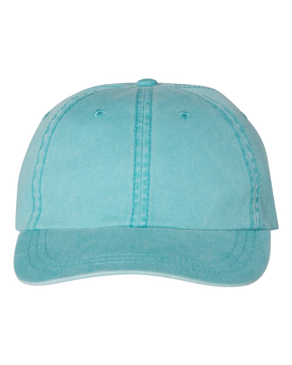 Valucap SP500 unstructured dad hat in Aqua with embroidered IMC logo