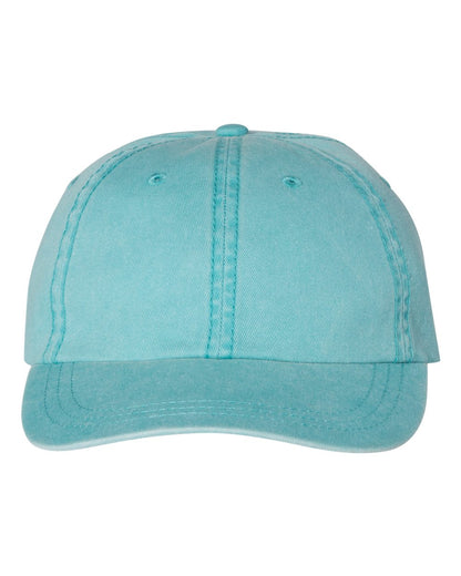 Unstructured cotton cap in Aqua