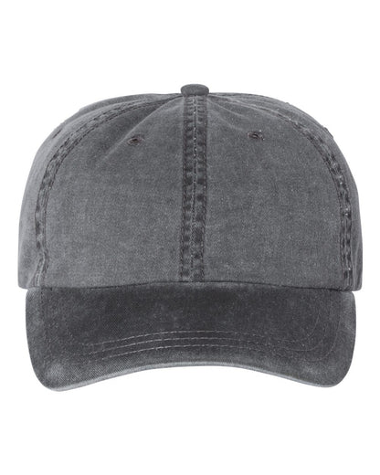 Unstructured cotton cap in Black