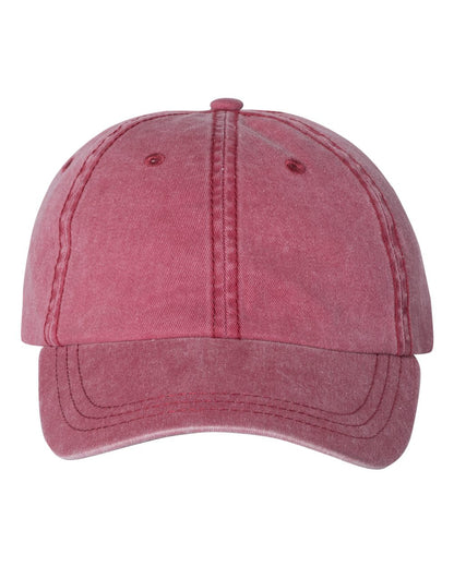 Unstructured cotton cap in Cardinal