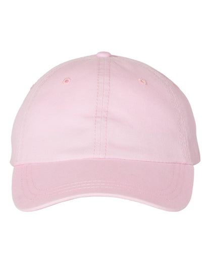 Unstructured cotton cap in Pink