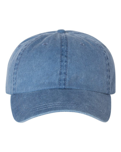 Unstructured cotton cap in Royal Blue