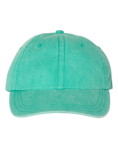 Unstructured cotton cap in Seafoam