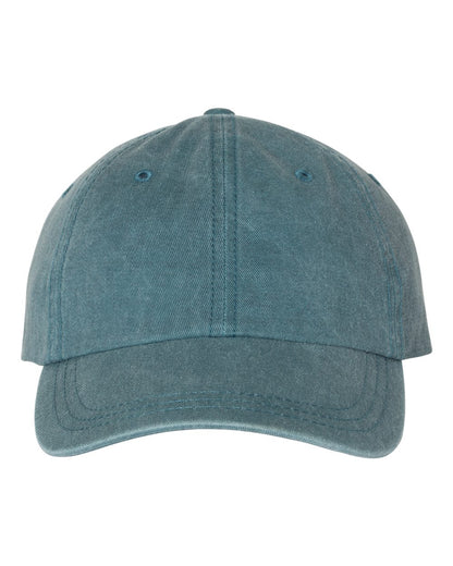 Unstructured cotton cap in Teal
