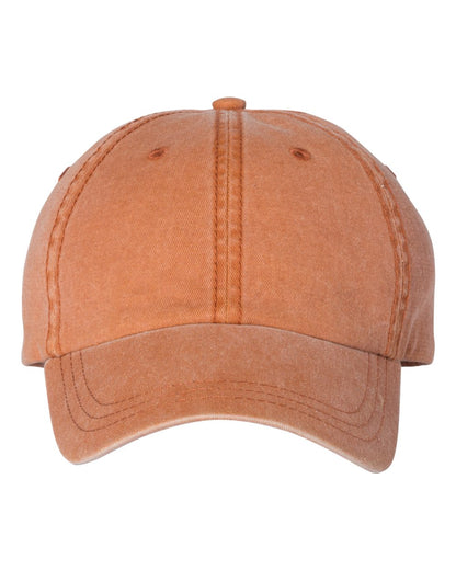 Unstructured cotton cap in Texas Orange