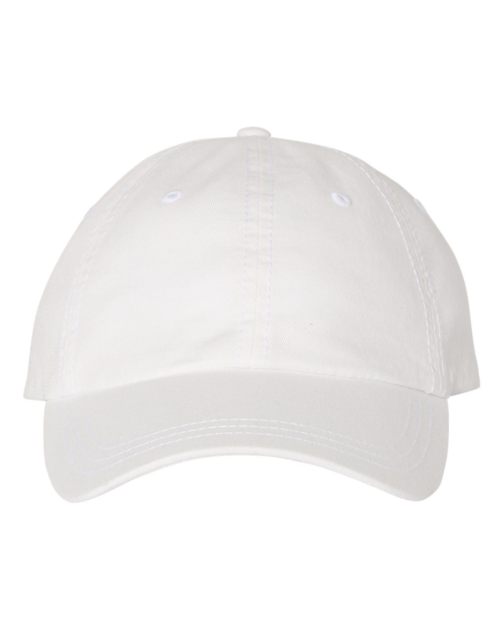 Valucap SP500 unstructured dad hat in White