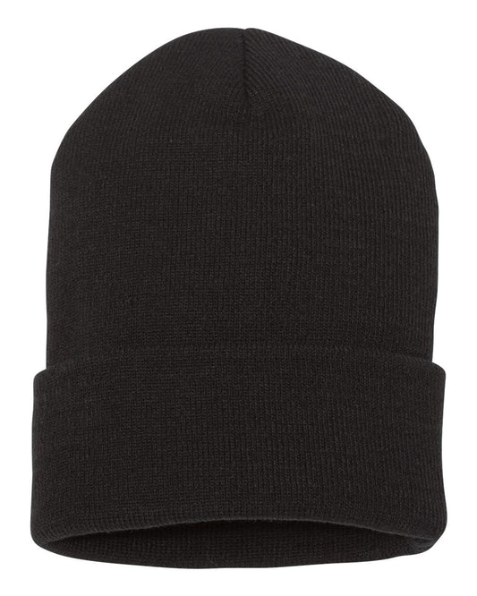 YP Classics 1501KC cuffed beanie in Black