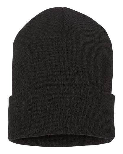 YP Classics 1501KC cuffed beanie in Black