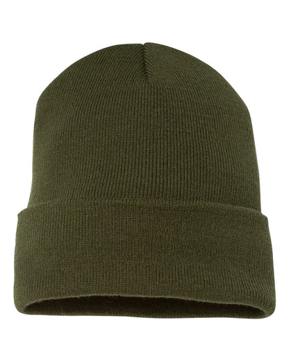 YP Classics 1501KC cuffed beanie in Olive