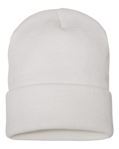 YP Classics 1501KC cuffed beanie in White