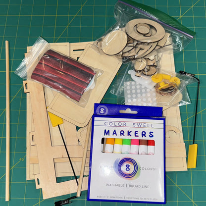 DIY Stick Puppet Theater Kit for Creative Kids & Families – Build, Decorate, and Perform!