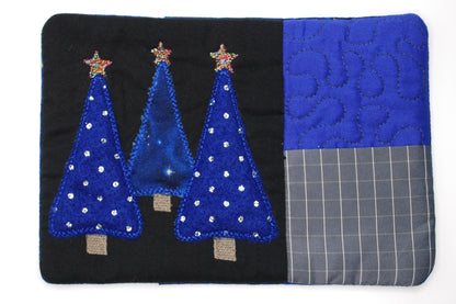 Festive Holiday Mug Rugs – Fabric Coaster Mats (Assorted Designs)
