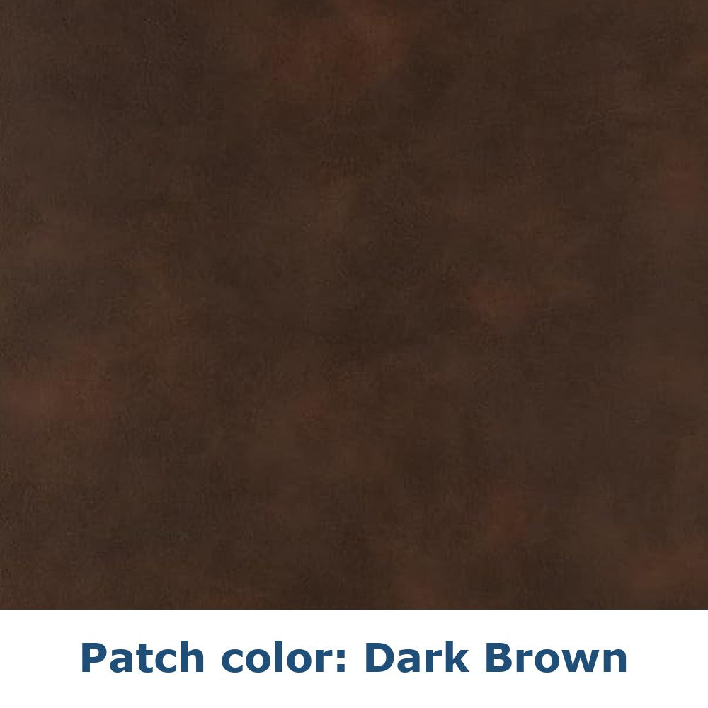 Dark Brown faux leather patch color swatch