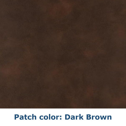 Dark Brown faux leather patch color swatch